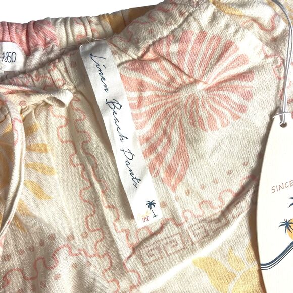 NWT Cali 1850 Womens XL Linen Blend Pants Elastic Pull On Beachy Coastal Cottage - Picture 9 of 10